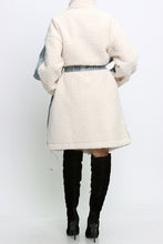 Load image into Gallery viewer, Mixed Feels | Sherpa Denim Coat