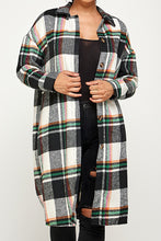 Load image into Gallery viewer, Fall In Love | Plaid Long Shacket
